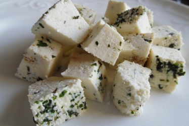 Paneer with fresh herbs