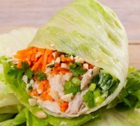 Lettuce Chicken Wrap