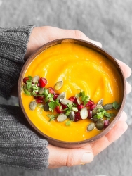 Roasted Pumpkin and Apple soup