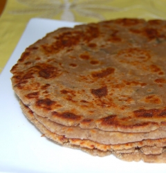 Mooli stuff Bajra roti