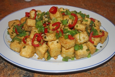 crispy tofu with veggies