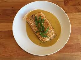 Fish in mustard sauce.