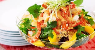 Thai prawn/ tofu mango salad