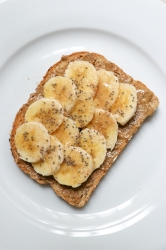 Banana almond butter toast