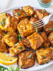 tofu and mushroom masala  tikka 